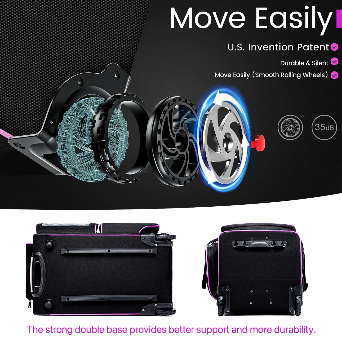 Large-Capacity Business Trolley Travel Bag — Carry-On Luggage with Laptop Compartment, Clothes Drying Rack & Multi-Functional Travel Case