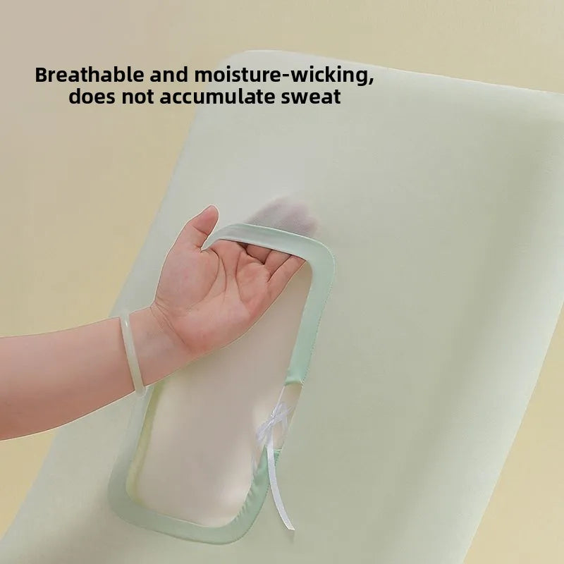Universal Ice Silk Stretch Pillowcase - Cooling Elastic Cover for Memory Foam Pillows