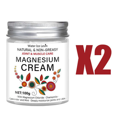 100g Magnesium Joint & Muscle Care Cream - Non-Greasy Daily Moisturizing Formula with Chamomile & Lavender
