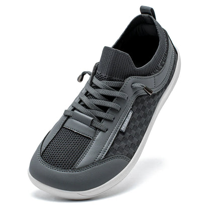 HOBIBEAR Barefoot Shoes — Men & Women Slip-On Wide Toe Walking Sneakers, Lightweight Breathable Minimalist Zero Drop Shoes