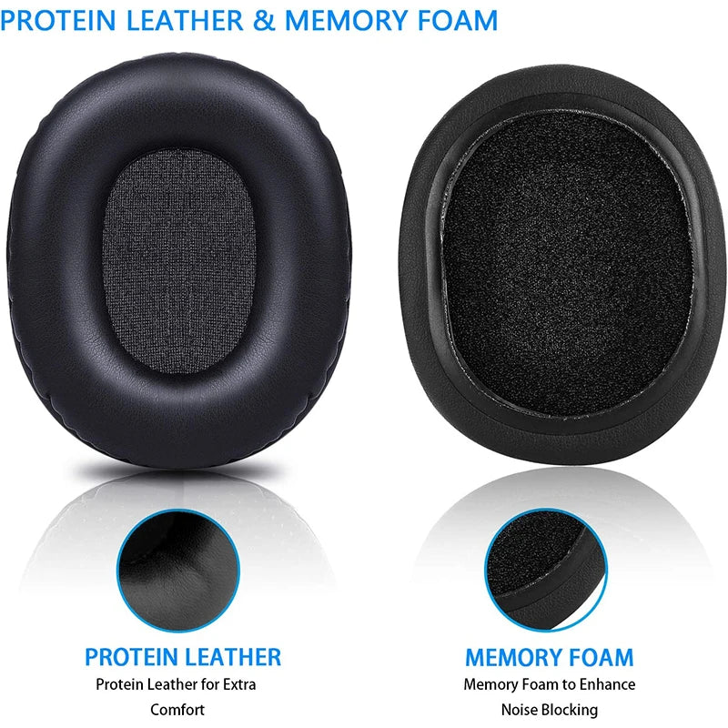 KUTOU Replacement Ear Pads for Audio Technica ATH M50X/M70/M40X/M30X & 7506 – Soft Cushion Covers