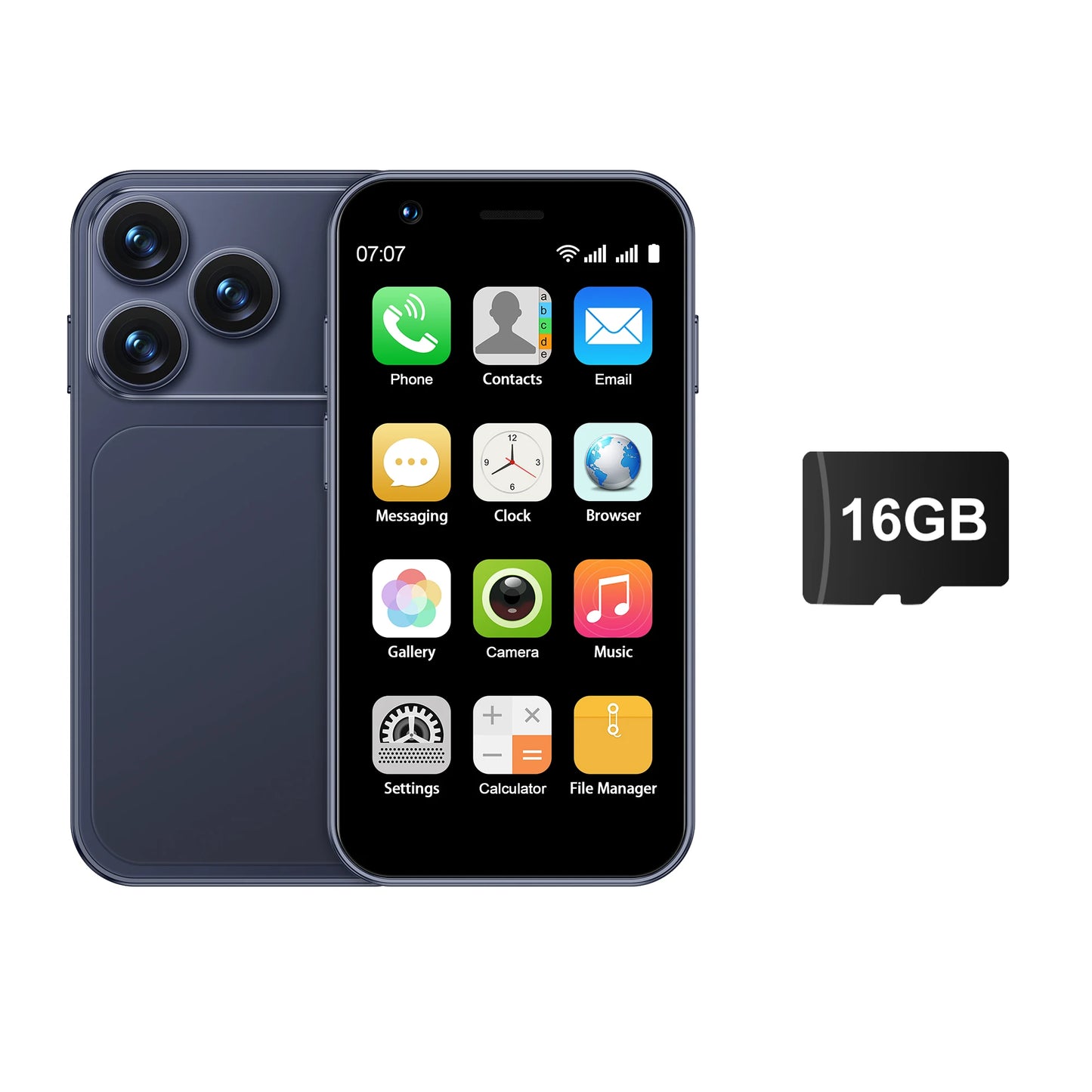 SERVO 18SE Mini Smartphone - 3G Android Phone with 2GB RAM, 16GB Storage & Dual SIM