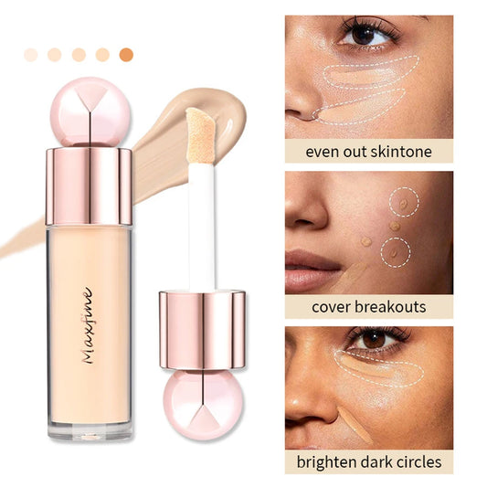 Pore Blurring Concealer - Moisturizing Oil Control Long Lasting Sweat Resistant Makeup for Facial Blemish Coverage