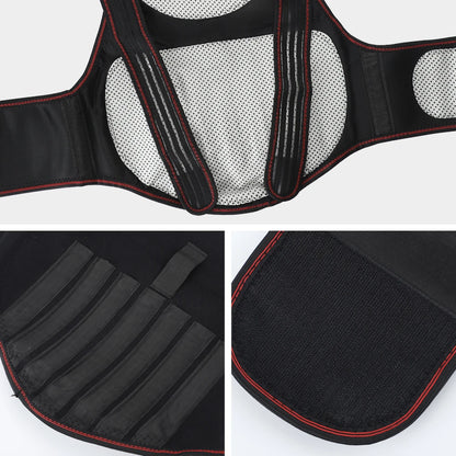 Tourmaline Magnetic Heated Vest — Self-Heating Thermal Clothing, Lumbar Waist Brace, Posture Corrector & Pain Relief Corset