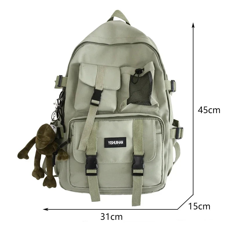 Multifunctional Teen Laptop Backpack – High-Quality Canvas School Bag for Boys & Girls