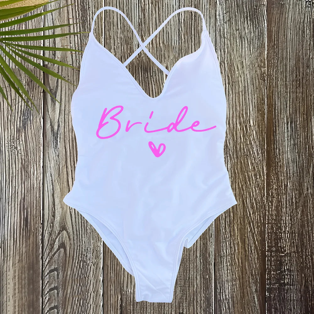 Women's Padded One Piece Swimsuit - Sexy Plus Size Beachwear Bathing Suit for Summer & Bachelorette Parties