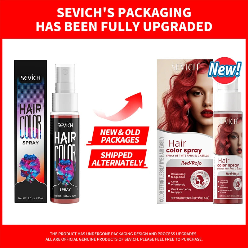 Temporary Hair Color Spray – 30ml DIY Hair Dye for Halloween, Parties & Instant Styling