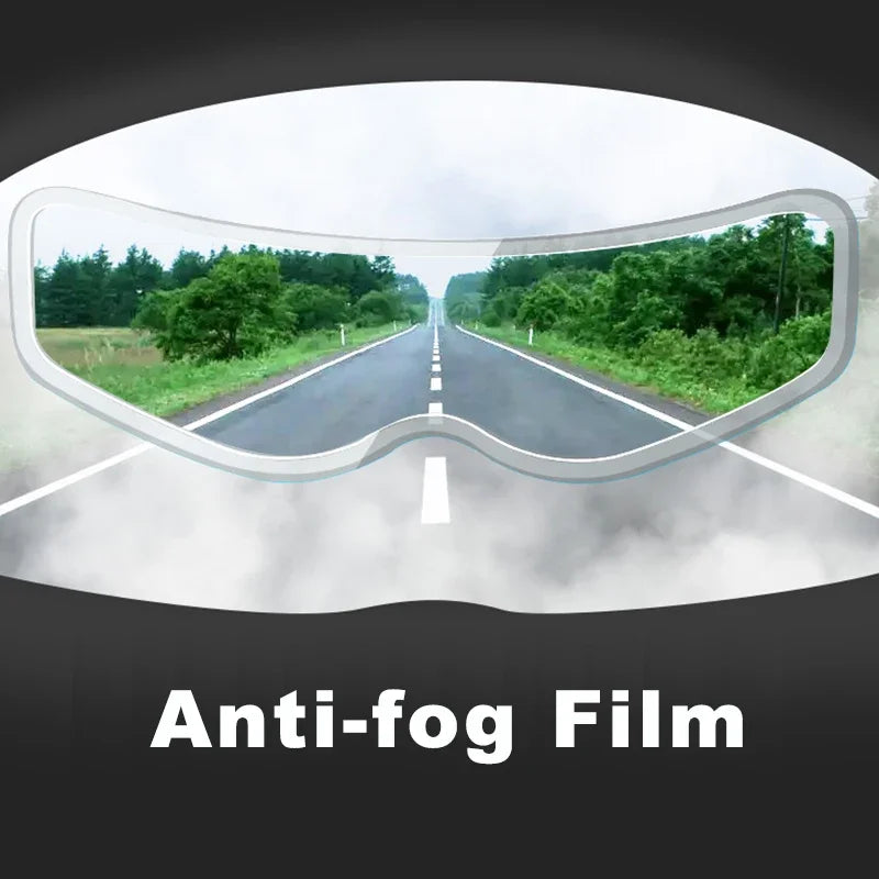 4PCS Universal Motorcycle Helmet Anti-Fog & Rainproof Film - Clear Coating Sticker for Helmet Accessories