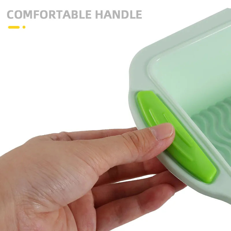 Non-Stick Silicone Baking Molds - Rectangle Cake Pans and Loaf Pan for Easy Release, Bread Toast Mould, Kitchen Accessories, and Pastry Tool