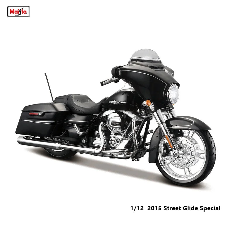 Maisto 1:12 Harley Davidson 2017 Road King Special – Classic Die-Cast Motorcycle Model Collectible Toy Gift