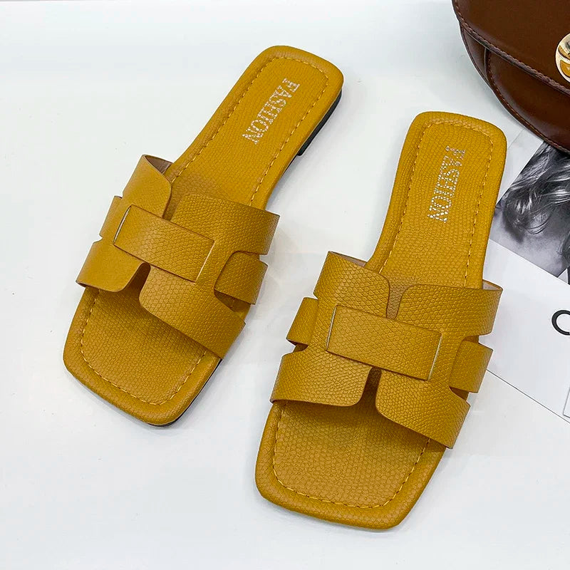 Summer Women's Slippers - High-Quality Slides Sandals & Fashion Beach Flat Shoes for Women