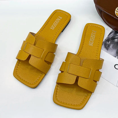Summer Women's Slippers - High-Quality Slides Sandals & Fashion Beach Flat Shoes for Women