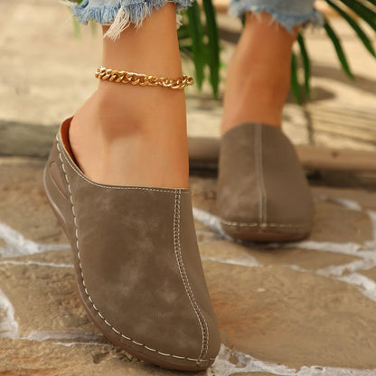 Women’s Platform Summer Slippers - Comfortable Slip-On Beach Sandals for Casual & Everyday Wear