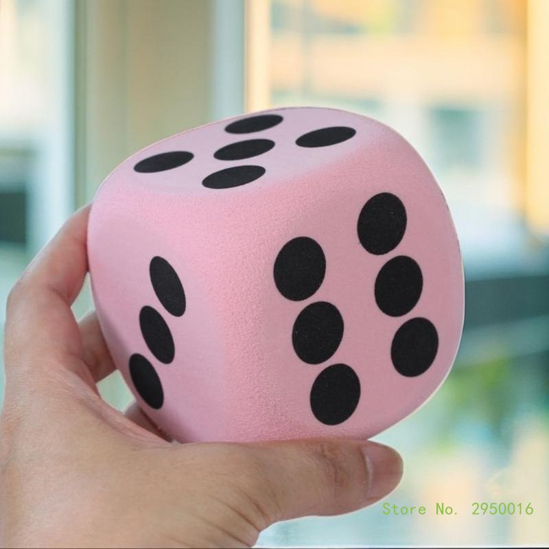 80mm Large Foam Dot Dice – Six-Sided Counting Toy for Kids, Learning Aids for Classroom Math and Board Games