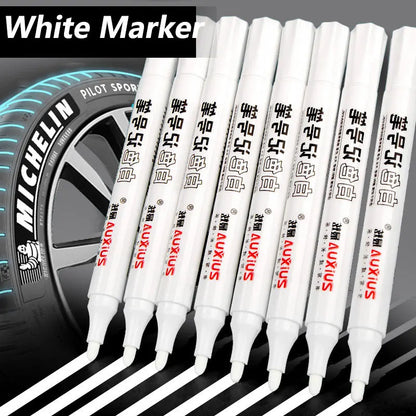 Waterproof White Paint Marker Pens 2.0mm 1/3/5PCS – Oil-Based Fine Tip for DIY Crafts, Sketching & Art