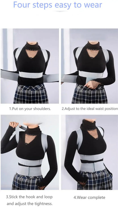 Adult Back Orthosis Posture Corrector — Adjustable Anti-Humpback Improver for Men & Women | Invisible Upper Back Support