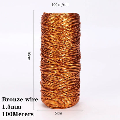 2mm 100M Macrame Cotton Cord – Twine Thread for DIY Crafts, Wall Hangings, Bohemian Wedding & Home Decor