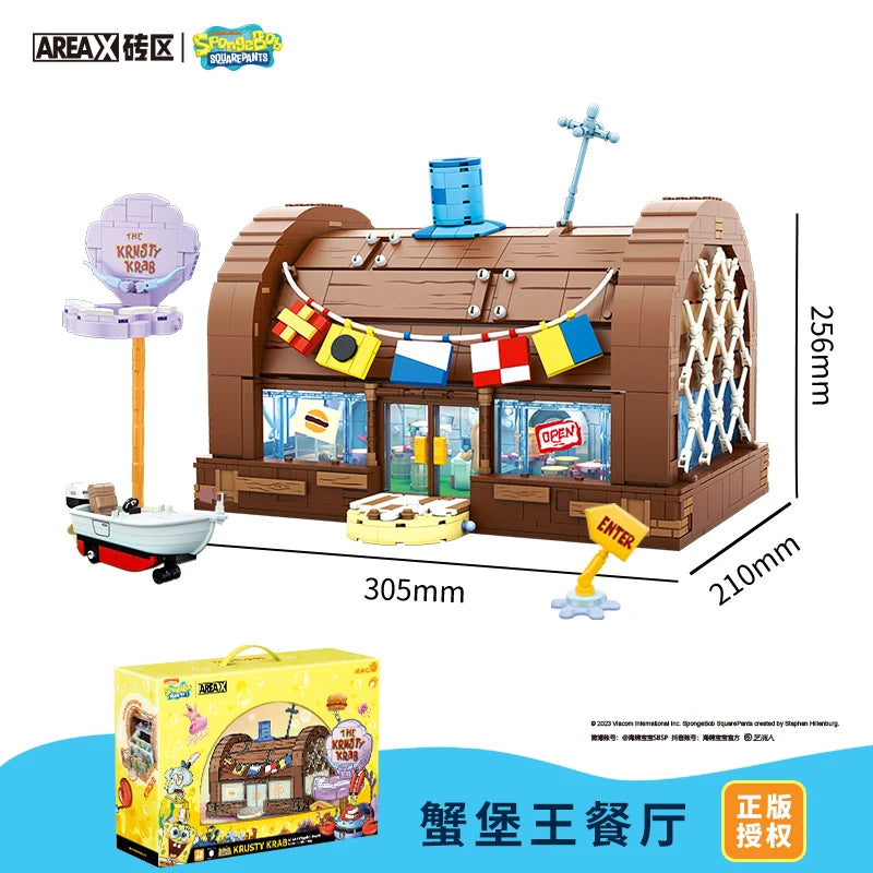 SpongeBob Bikini Bottom Blind Box - Kawaii Building Block Collectible Desktop Decoration for Adult Fans & Gift