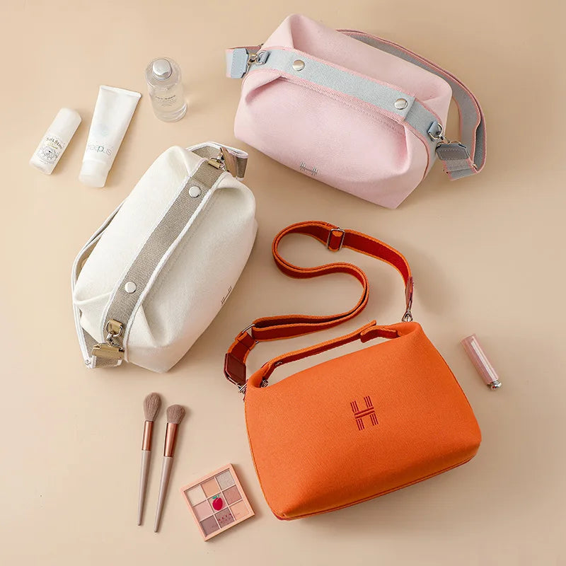 Waterproof Travel Cosmetic Bag - Outdoor Dustproof Zipper Handbag for Ladies Toiletries Storage - Simple and Convenient Accessories