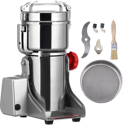 SucceBuy 150-2500g Electric Grain Mill Grinder – Commercial Spice & Herb Grinder for Coffee, Corn & Cereals