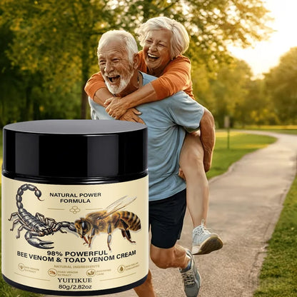 YUITIKUE Bee & Scorpion Venom Massage Cream – Herbal Muscle & Joint Soothing Balm, 80g