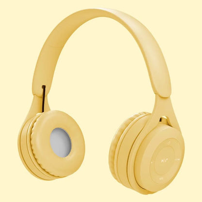 Y08 Macaron Wireless Bluetooth Headphones – With Microphone, Wired Earphones, Gaming Headset for Kids, MP3 Players & Gifts