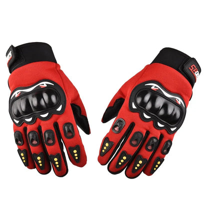 Men's Motorcycle Racing Gloves – Breathable Closed Finger Gloves for Outdoor Sports & Crossbike Riding