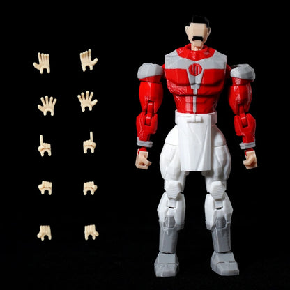 3D Printed Invincible Anime Action Figures – Multi-Jointed Superhero Model Toys & Gifts