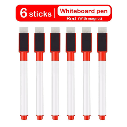 Magnetic Erasable Whiteboard Pen — Colored Blackboard Marker for Classroom, Office, Note-Taking & Teaching Supplies