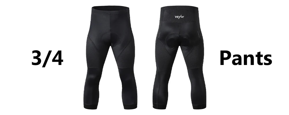 Ykywbike Men's Cycling Bib Shorts – Padded Quick-Dry Bike Tights for 6-Hour Rides, Outdoor Cycling Clothing