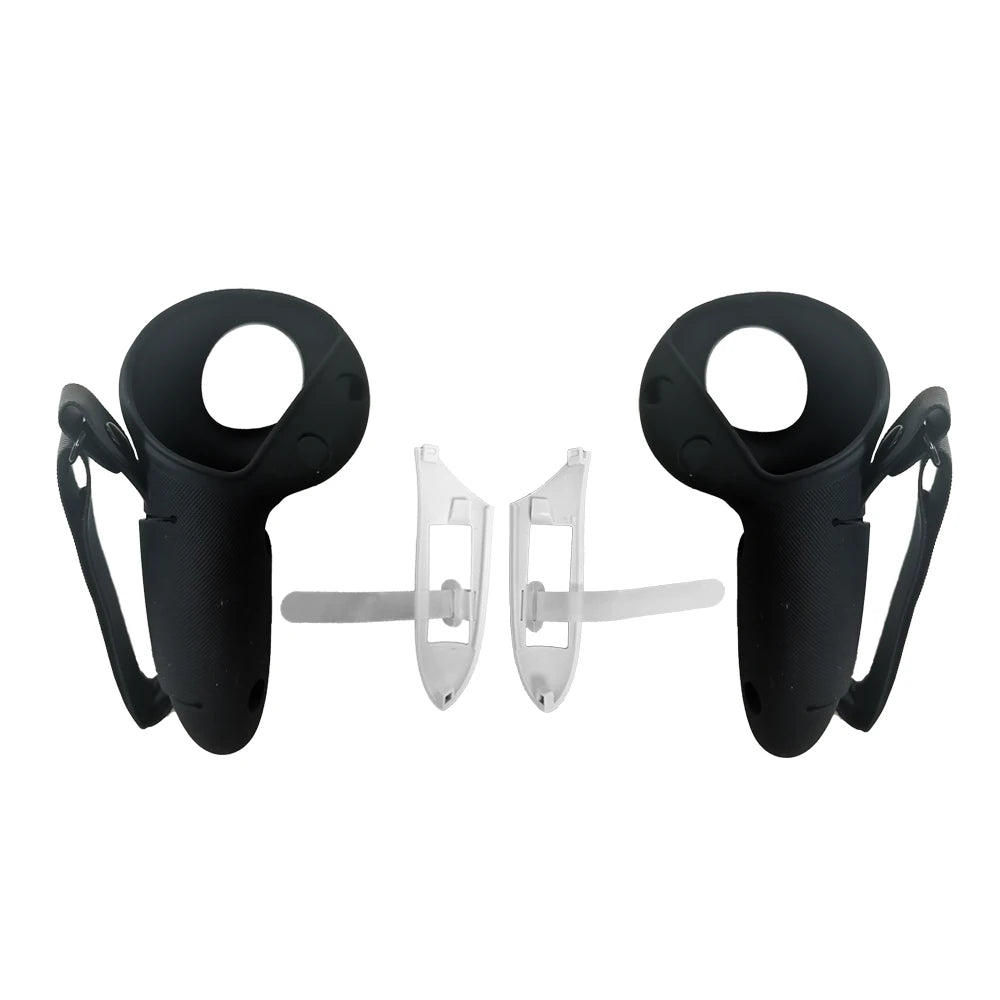 Silicone Protective Controller Case Cover for Meta Quest 3/3S – Battery Replacement Opening & Knuckle Strap, VR Accessory