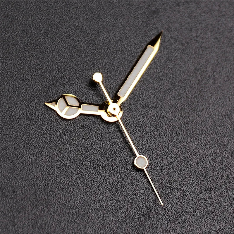 High-Quality Watch Hands – Polished Silver 12.5×12×8mm, C3 & BGW9 Green/Blue Luminous for NH35, NH36, NH34 Movements