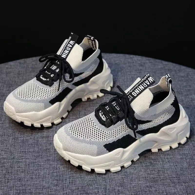 2023 Women's Green Platform Sneakers – Casual Chunky Trainers for Ladies
