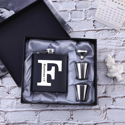 Personalized 6oz Stainless Steel Hip Flask – Engraved Christmas, Birthday, Valentine's Day Gift, Custom Logo for Wedding Favors   2/2