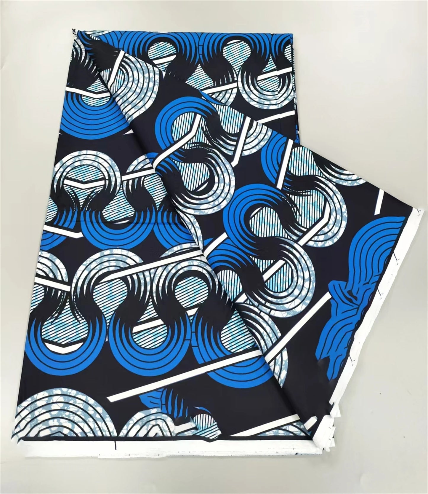 African Real Wax Print Fabric - 100% Cotton Nigerian Ankara Sewing Material for Party Dresses