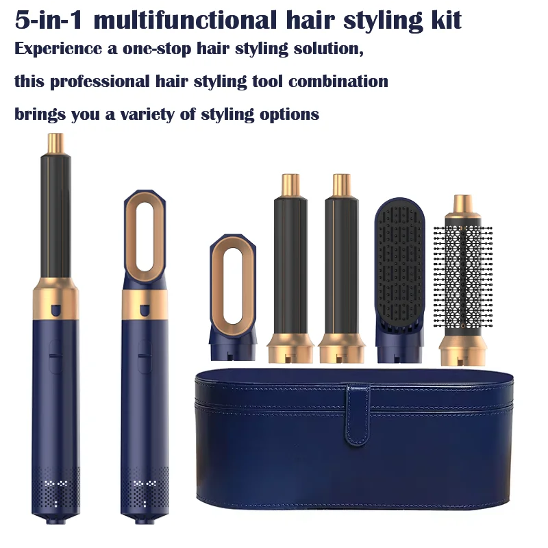 5-in-1 Hair Dryer Multi Styler – Curling Iron, Hair Straightener, Hair Brush & Dryer All-in-One Tool