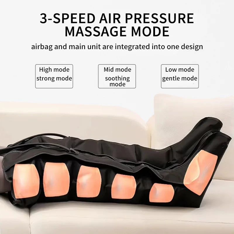 JinKairui Electric Leg Massager - Extended Thigh, Calf & Foot Relaxation with Remote Control