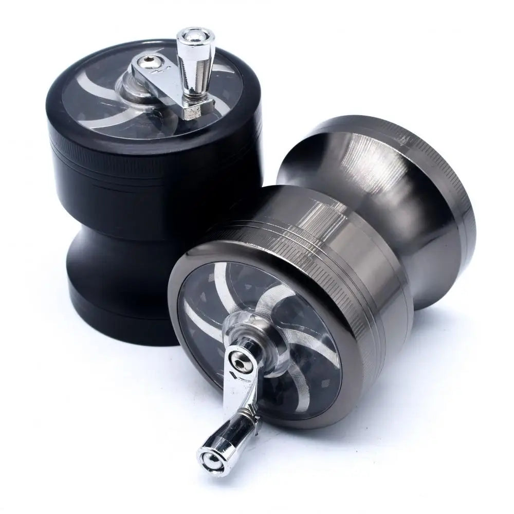 63mm 4-Layer Metal Herbal & Tobacco Grinder — Manual Spice Mill for Smoking Accessories