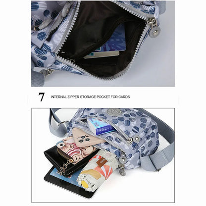 Korean Style Large Capacity Waterproof Women's Crossbody Bag - Shoulder Bag for Girls, Multifunctional Outdoor Travel Bag