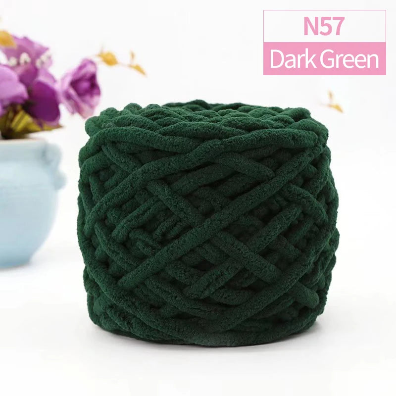 QJH Chunky Blanket Yarn – Luxury Thick Polyester Jumbo Knitting & Crochet Yarn for Blankets & Pillows, 100g Ball