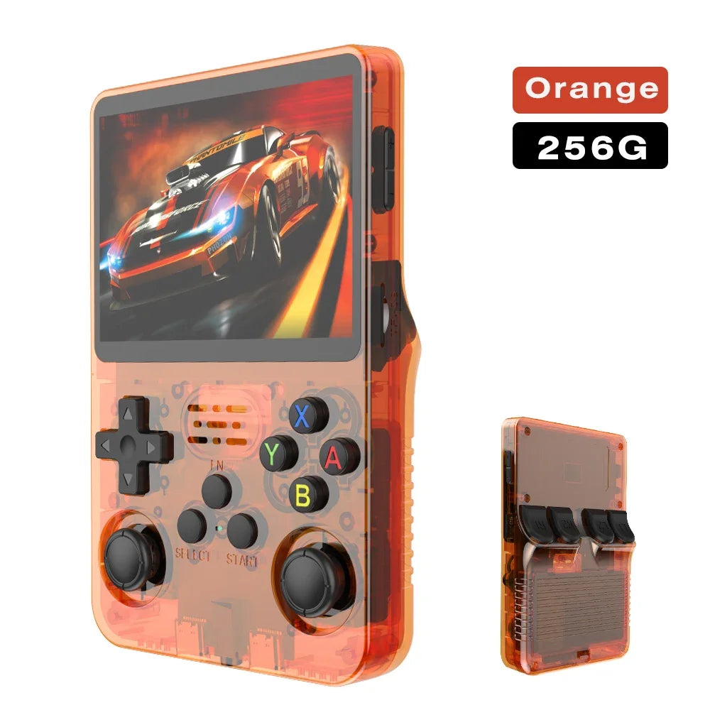 Max 256GB Retro Handheld Game Console – Linux System, 3.5 Inch IPS Screen, Portable Video Player with 64GB/128GB Games