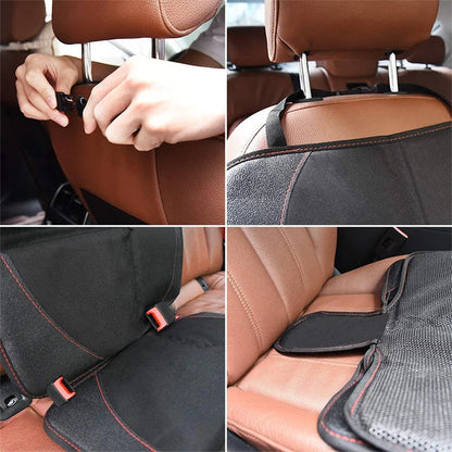 Tesla Model 3 Y Car Seat Cover Protector: Back Seat Cushion for Kids and Babies - Oxford PU Leather Protective Mat, Essential Accessories