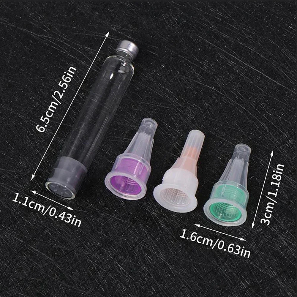 10/20/30/50/100PCS Magic Pen Tip Cartridges — 3ml Empty Cassette Bottles with Individual Packaging for Lilly Insulin Pen (4mm/6mm/8mm)