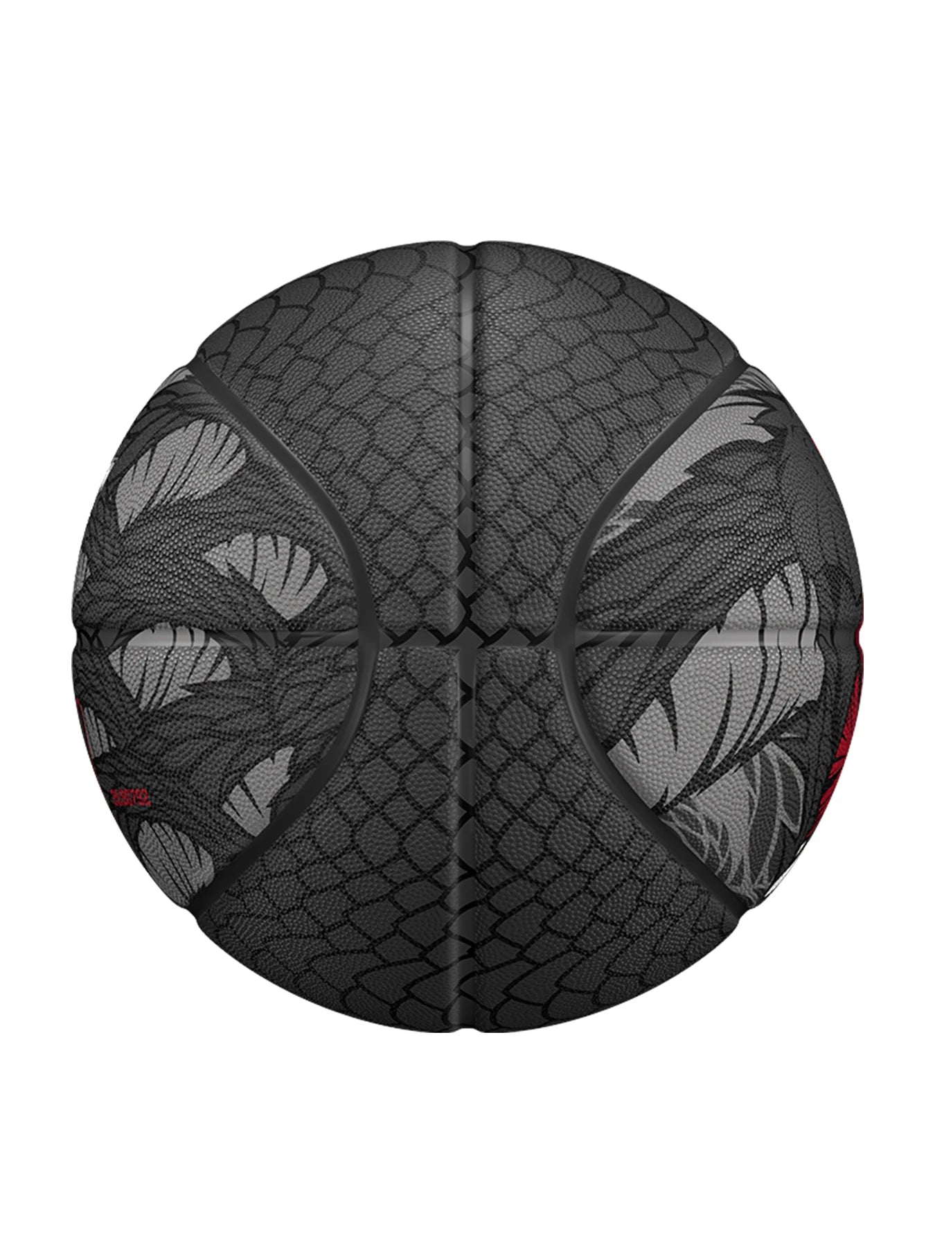 Black Size 7 Dendroaspis Polylepis Basketball – Official Outdoor Training Ball with Pump & Needle