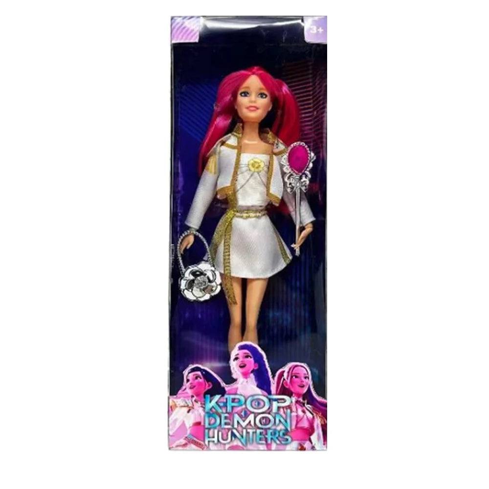 NEW KPop Demon Hunters Doll Toy — Rumi Mira Zoey Action Figure, Princess Baby Girl DIY Plastic Toy for Girls