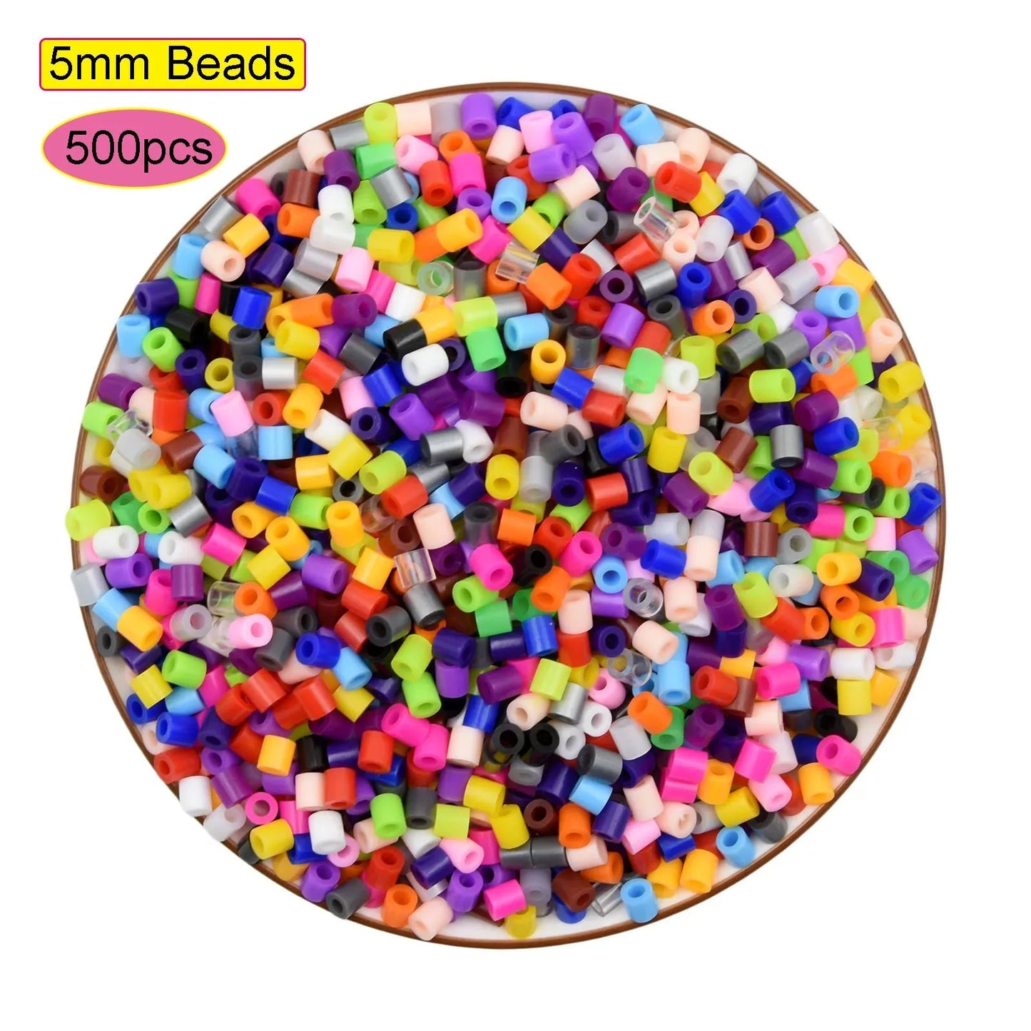 5mm Fuse Beads for Kids – Animal & Creative DIY Perler Hama Beads, Educational Pixel Puzzle, Iron Pegboard Mosaic Pattern Toy