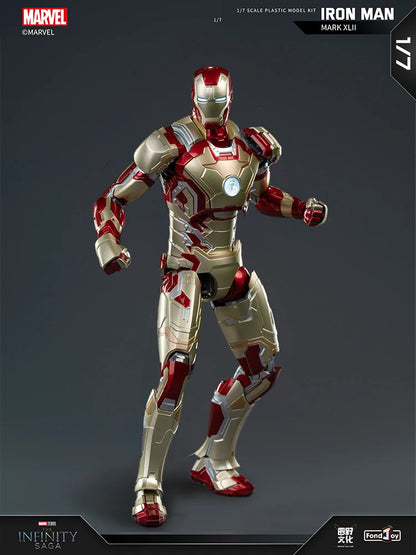 1:7 Original FondJoy Iron Man Action Figures – MK42, MK43, MK5, MK6, MK7 DIY Model, Tony Stark Legend Collection Toy for Kids Gift