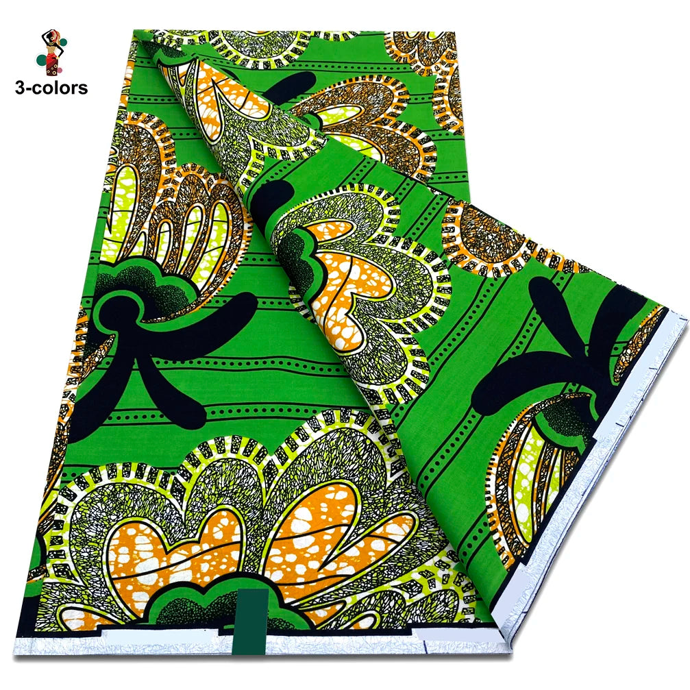 2026 Original African Wax Print Fabric - 100% Cotton Nigerian Ankara Batik Soft Pagne Material