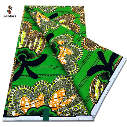 2026 Original African Wax Print Fabric - 100% Cotton Nigerian Ankara Batik Soft Pagne Material