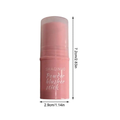 3-in-1 Monochrome Blusher Stick - Cheek & Lip Tinted, Durable Matte Rouge Powder for Natural Contour & Makeup Cosmetics